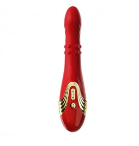 MizzZee - Red Dance Warriors Thrusting Beads Vibrator (Smart APP Model - Chargeable)
